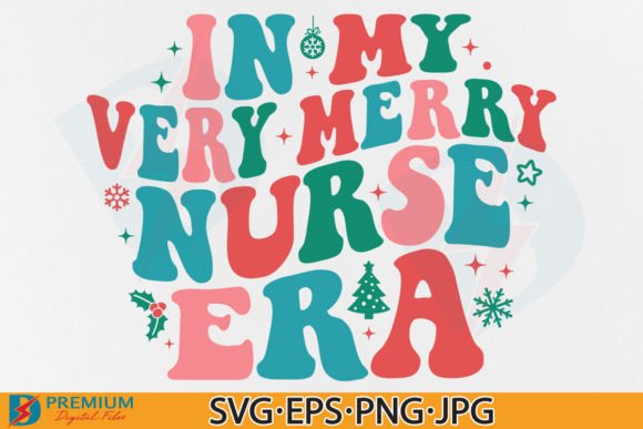 Christmas Nurse SVG for T-Shirt Designs