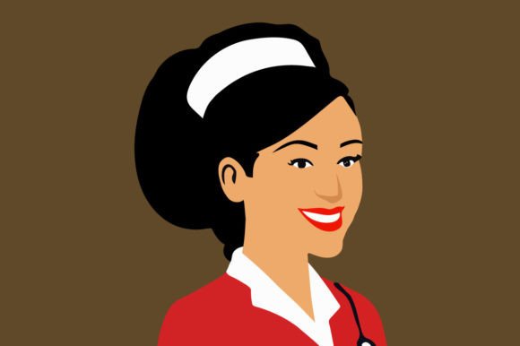 Creative Vector Avatar Art Nurse Graphics Freebies