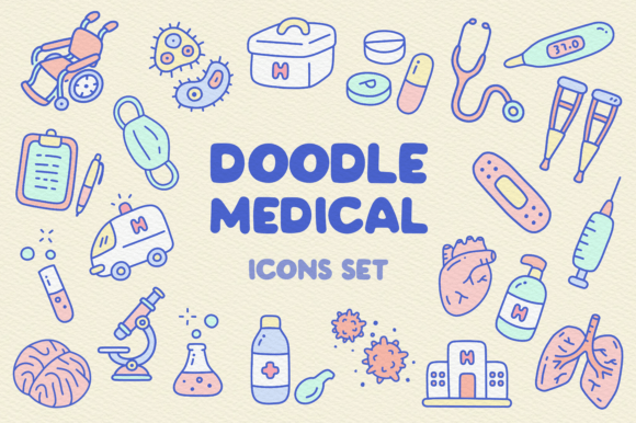 Doodle Medical Icons Set Review