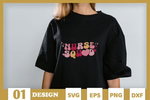 Nurse Squad Nurse Valentine Groovy Graphics
