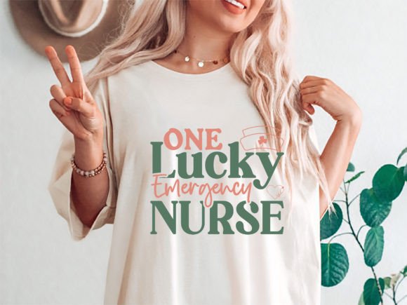 One Lucky Emergency Nurse Irish Graphics Freebies