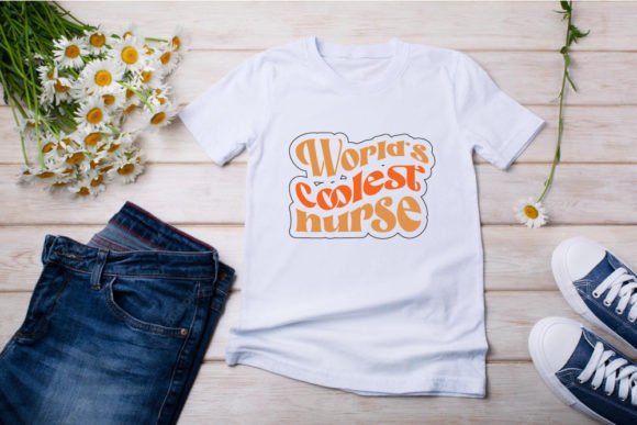 Retro Nurse T-Shirt Design, World’s Cool
