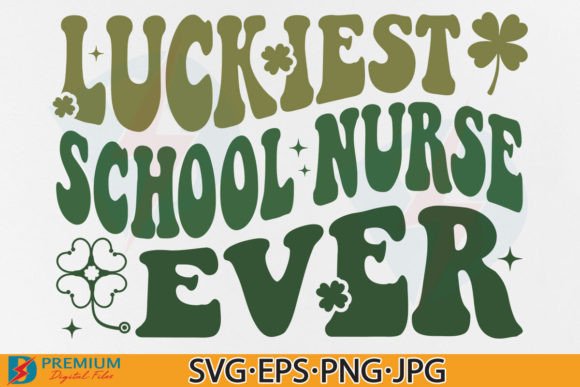 School Nurse St Patrick's Day, Lucky SVG